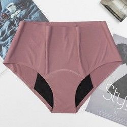 Seamless Leak Proof Underwear Plus Size Menstrual Hipster Mid Waist Underwear