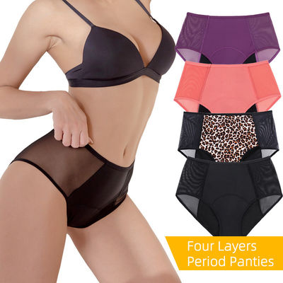 High Rise Leak Proof Menstrual Underwear Protective Sexy Heavy Flow Period Pants