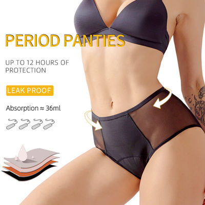 High Rise Leak Proof Menstrual Underwear Protective Sexy Heavy Flow Period Pants