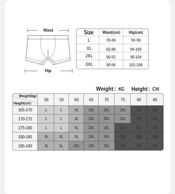 Modal Breathable Mid Waist Boxer Briefs Comfortable U Convex Men'S Underwear